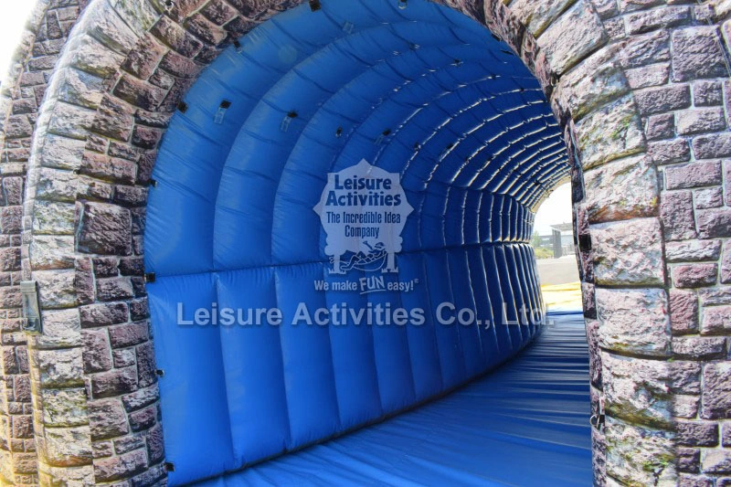 Inflatable Trackless Train Tunnel